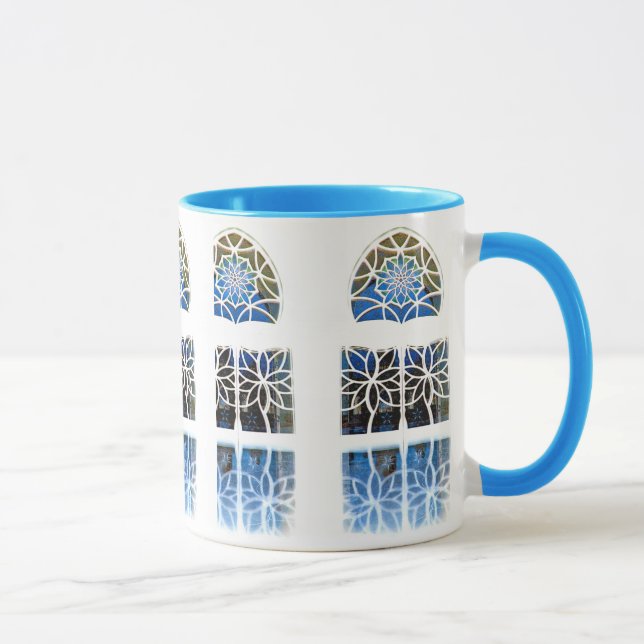 Caneca Branco da janela 1 do vestíbulo da mesquita (Direita)