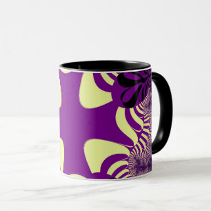 Caneca Branco Desbotado e Cruz Roxa