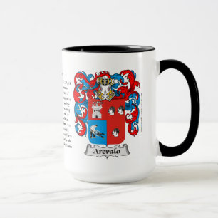 Caneca Brasão da família de Arevalo