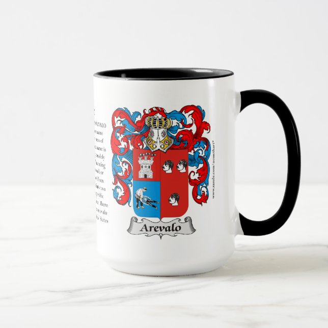 Caneca Brasão da família de Arevalo (Direita)