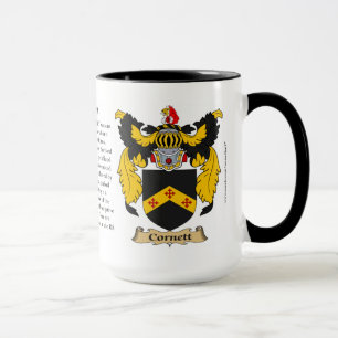 Caneca Brasão da família de Cornett