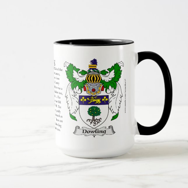 Caneca Brasão da família de Dowling (Direita)