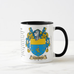 Caneca Brasão da família de Giordano