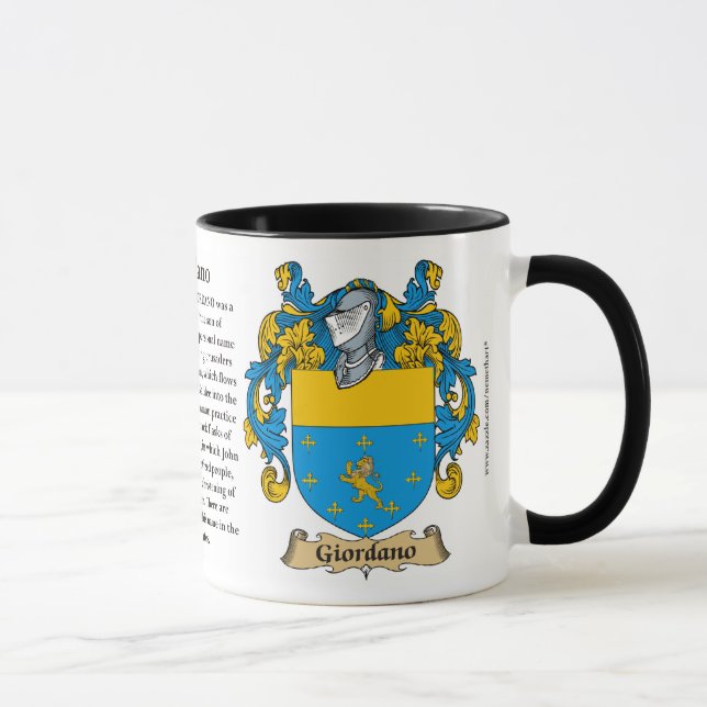 Caneca Brasão da família de Giordano (Direita)
