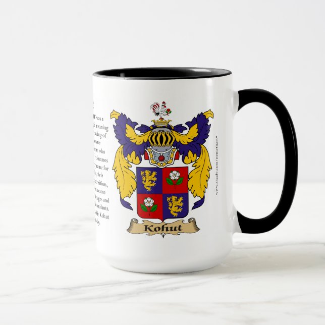 Caneca Brasão da família de Kohut (Inglaterra) (Direita)
