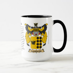 Caneca Brasão da família de Lombardo