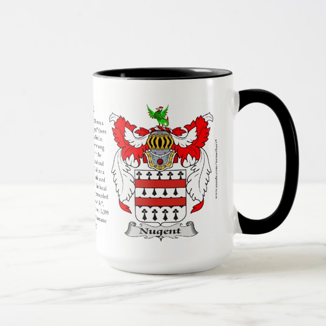 Caneca Brasão da família de Nugent (Direita)