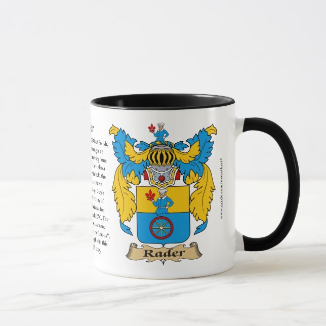 Caneca Brasão da família de Rader (Direita)