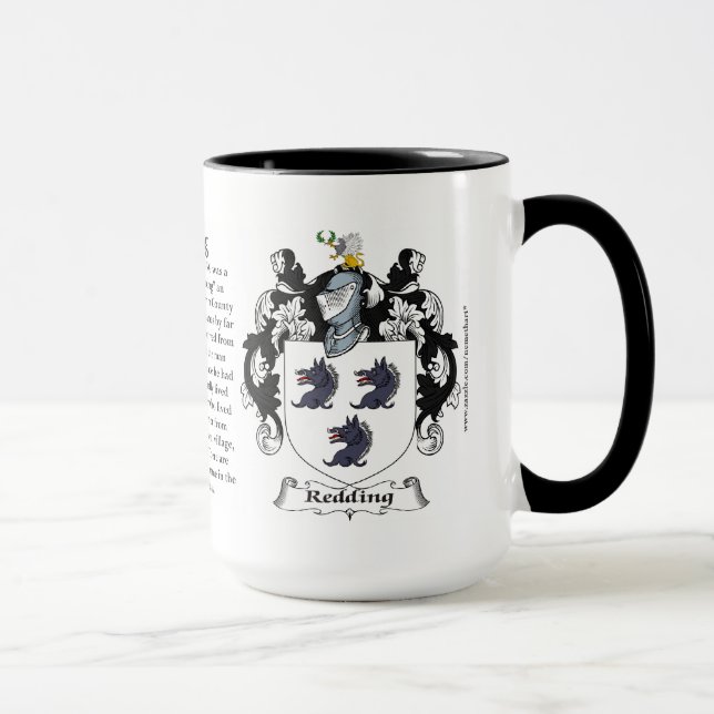 Caneca Brasão da família de Redding (Direita)