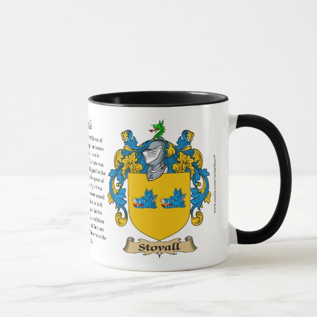 Caneca Brasão da família de Stovall (Direita)