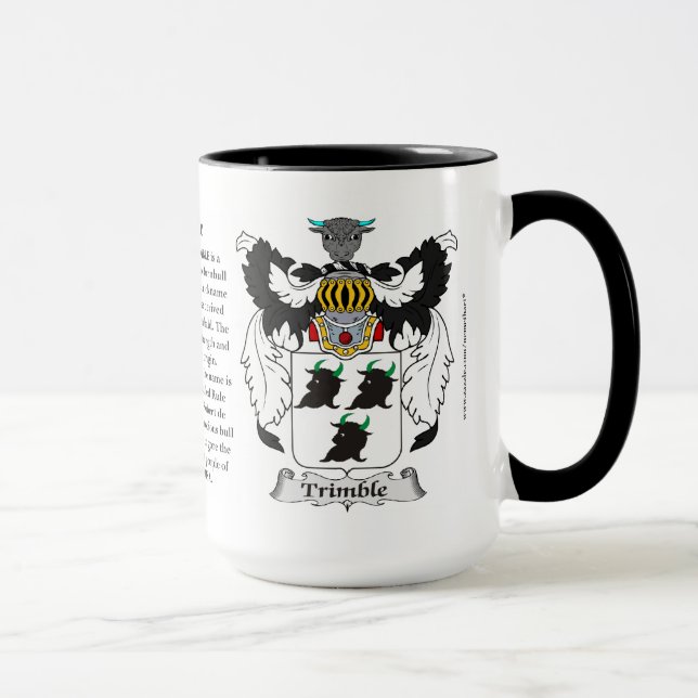 Caneca Brasão da família de Trimble (Direita)