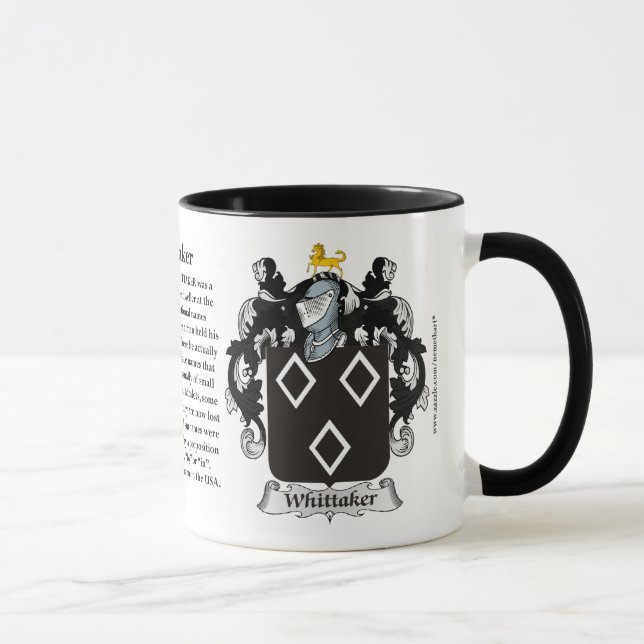 Caneca Brasão da família de Whittaker (Direita)