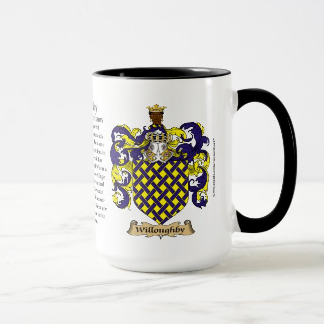 Caneca Brasão da família de Willoughby (Direita)