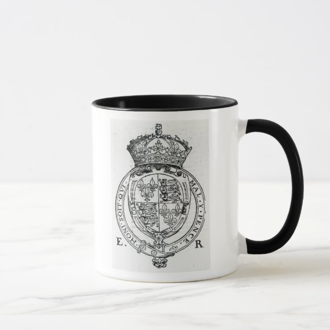 Caneca Brasão da rainha Elizabeth mim (Direita)