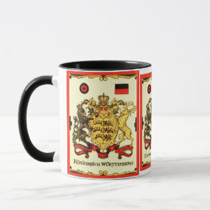 Caneca Brasão do vintage do ~ de Königreich Württember