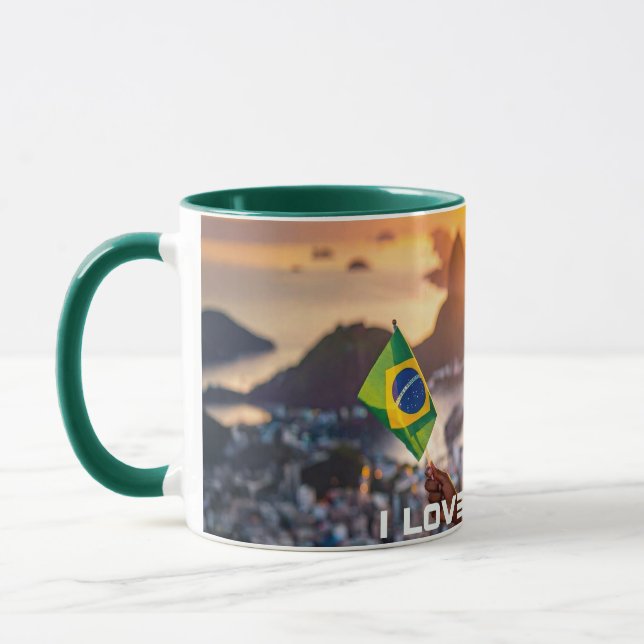 CANECA BRASIL - EU AMO O BRASIL (Esquerda)