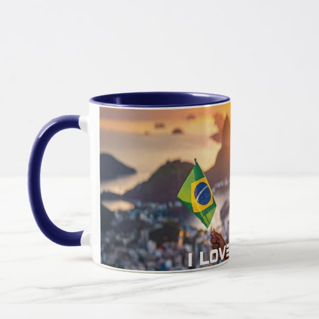 CANECA BRASIL - EU AMO O BRASIL (Esquerda)