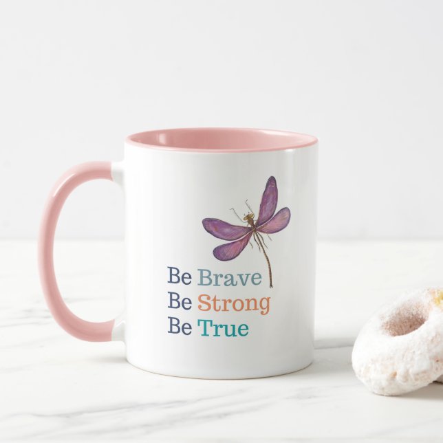 Caneca Brave Strong True Dragonfly (Com Donut)