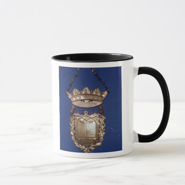 Caneca Breastplate ou protetor para o rolo de Torah (Direita)