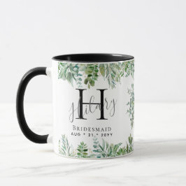 Caneca Bridesmaids Personalizados Monograma Casamento Gre