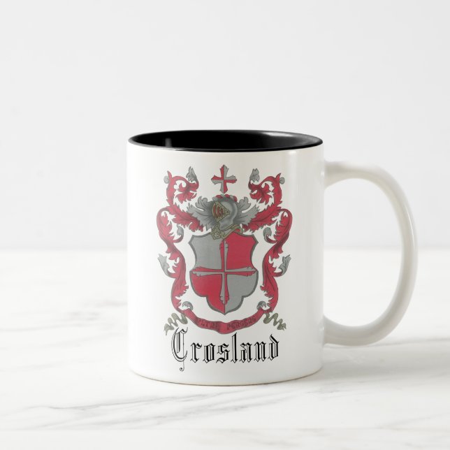 Caneca Brilhante-Bem da brasão de Crosland (Direita)