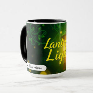 Caneca Brilho da Luz da Lanterna Personalizada