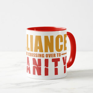 Caneca BRILLIANCE VS INSANITY mug - escolha estilo, cor
