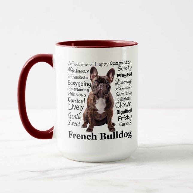 Caneca Brindle French Bulldog Traits (Esquerda)