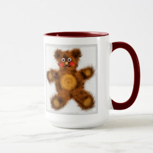 Caneca Brinquedo Urso de Pelúcia Cute Churrasco de Bebê
