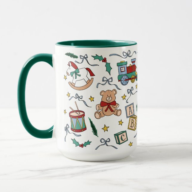 Caneca Brinquedos de Natal clássicos da Toyland (Esquerda)