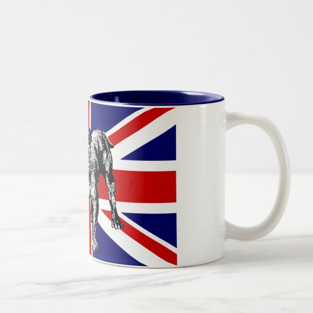 Caneca britânica da bandeira de Union Jack do (Direita)