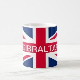 Caneca britânica de Gibraltar da bandeira
