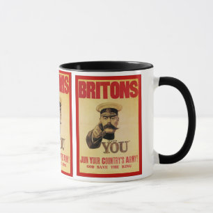 Caneca Britânicos: Junte-se ao exército do seu país!