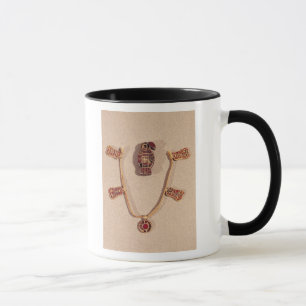 Caneca broche Eagle-dado forma e uma colar