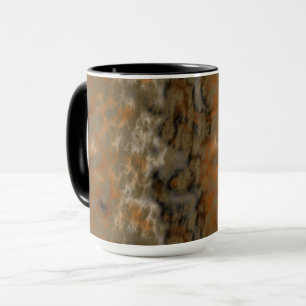 Caneca Bronze e Abstrato de Mármore de Cobre