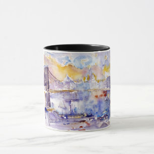 Caneca Brooklyn Bridge (Nova Iorque) (por John Marin)