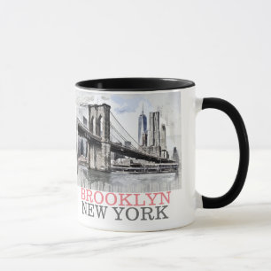 Caneca Brooklyn New York, cena da ponte