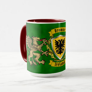 Caneca Browne Irish Shield & Griffins Personalizados
