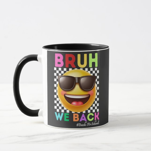 Caneca Bruh Nós Voltamos Primeiro Dia De Aula Volta às Au (Esquerda)