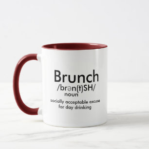 Caneca Brunch Quer Dizer Com Licença Para Café Engraçado
