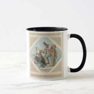 Caneca Brunhilde e Hagen, ilustração para 'o Niebelu