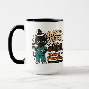 Caneca Bruxa Básica Café Extra Zero Pessoas Preto Grande