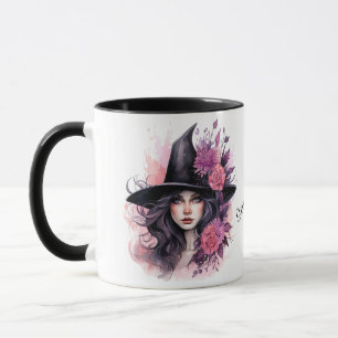 Caneca Bruxa Bonita do Halloween Personalizada