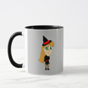 Caneca bruxa chibi