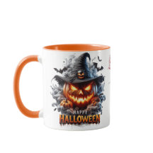 Bruxa da Abóbora Sinistra - Feliz Halloween