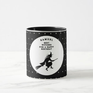 Caneca Bruxa de Aniversário do Dia das Crianças