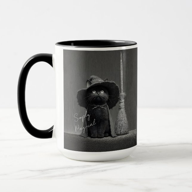 Caneca Bruxa de Gato Simplesmente Mágica (Esquerda)