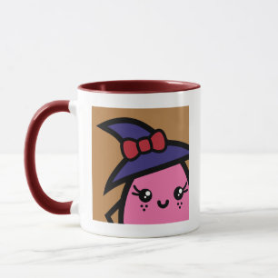 Caneca Bruxa de Ovo Assustador - Halloween Adicione seu