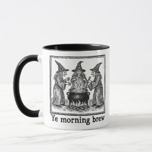 Caneca Bruxa Divertida da Cerveja Matinal Medieval Witchc