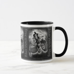 Caneca Bruxa do motociclista